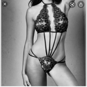 NWT LG HALTER STRAPPY TEDDY VICTORIAS SECRET